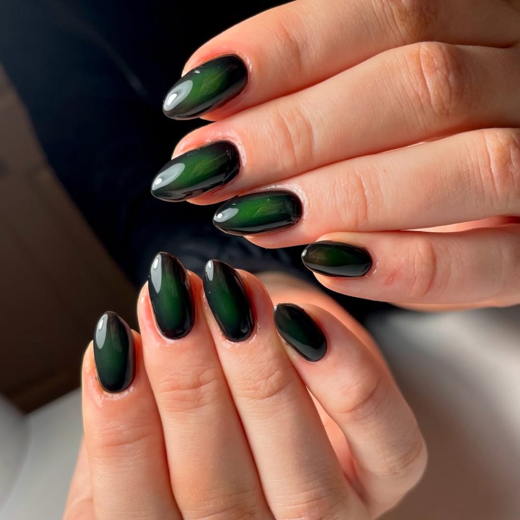 Black Aura Nails