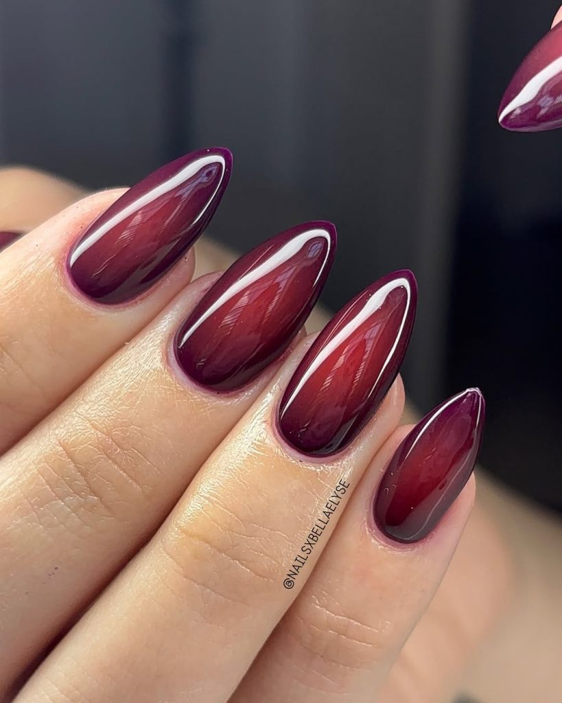 Red Aura Nails