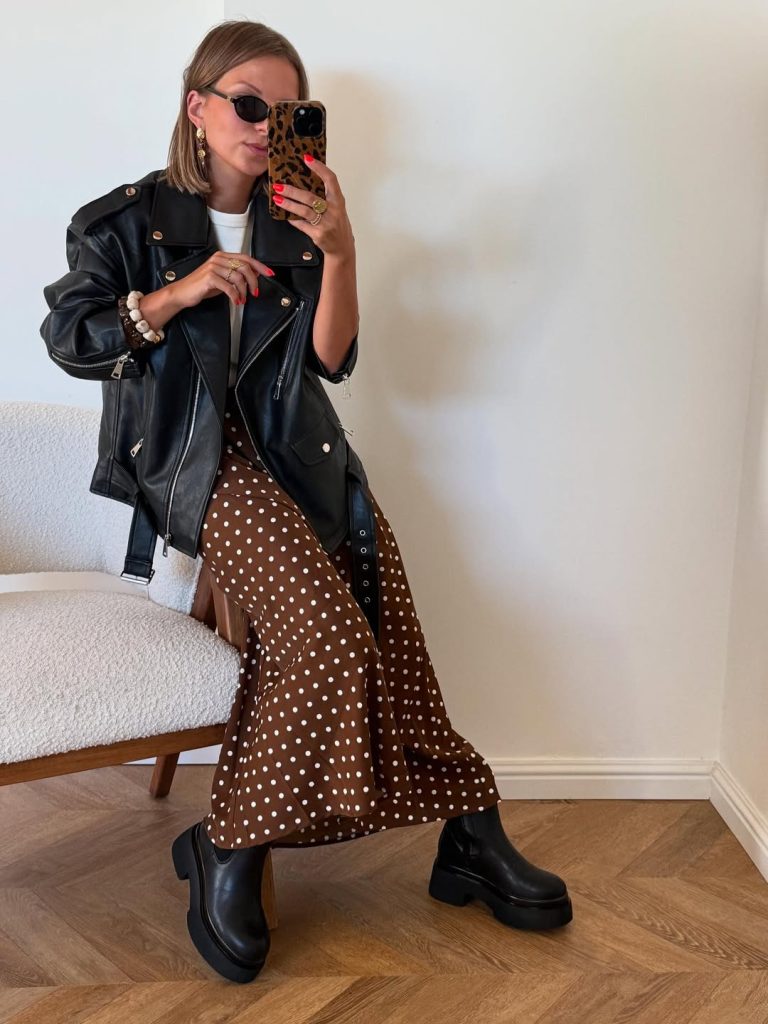 Edgy Polka Dot Contrast