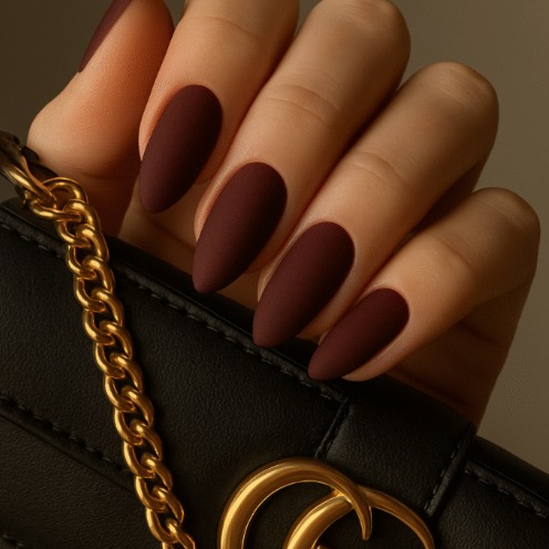 Matte Burgundy Chic