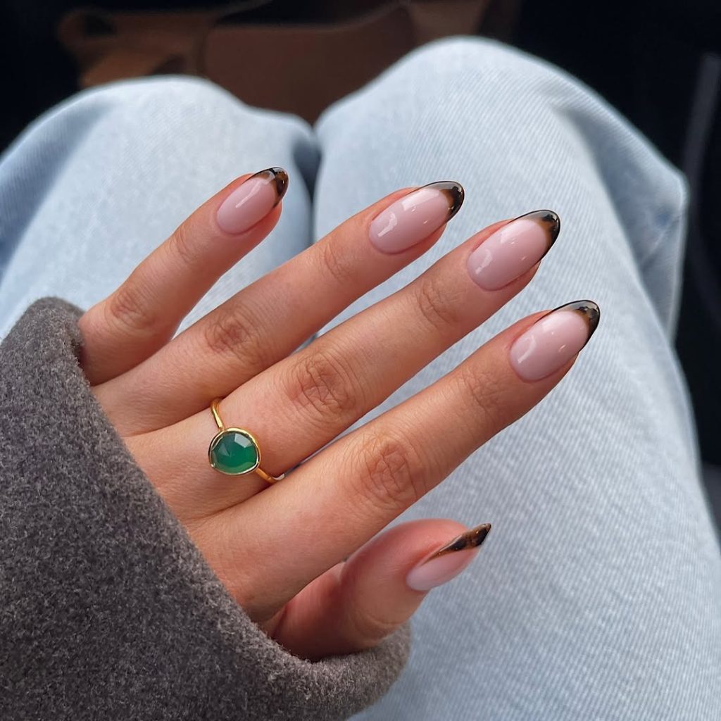French Tip Tortoise Shell