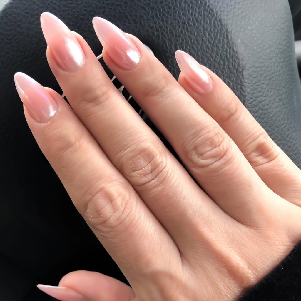 Peachy Glazed Nails