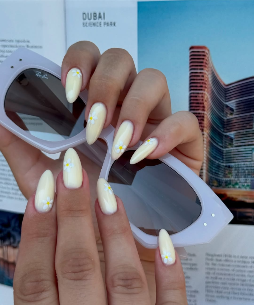 Butter Yellow with Florals