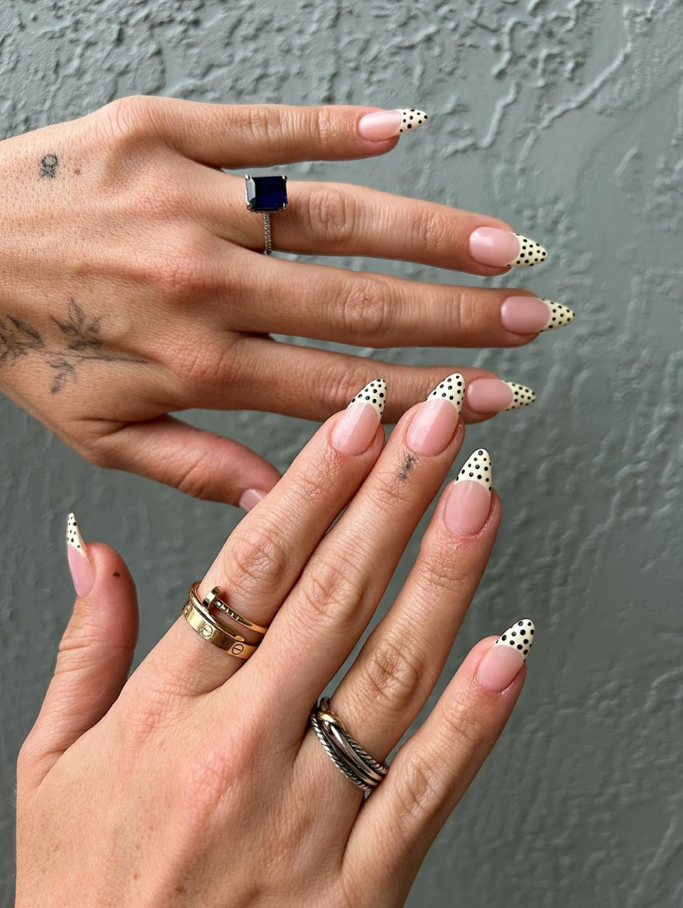 Polka Dot French Tips
