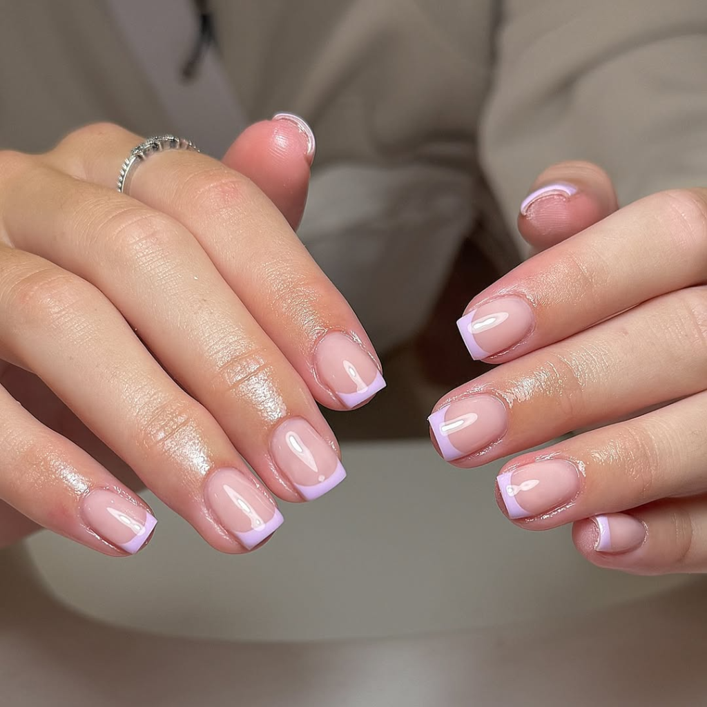 Lavender French Tips