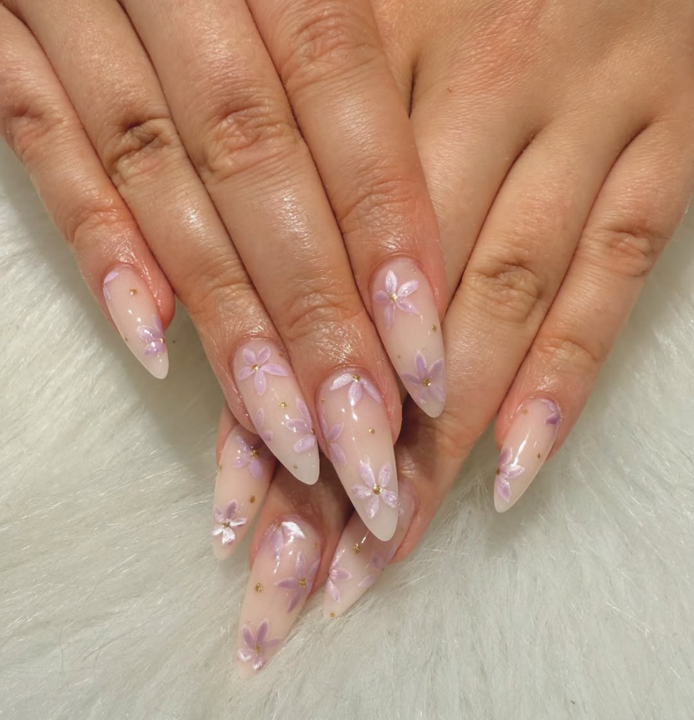 Lavender with Dainty Florals
