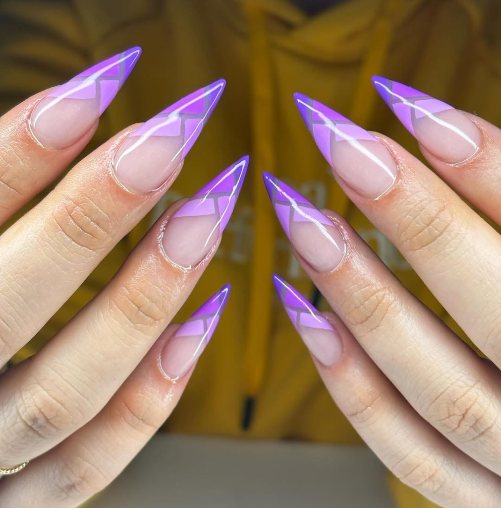 Geometric Lavender Accents