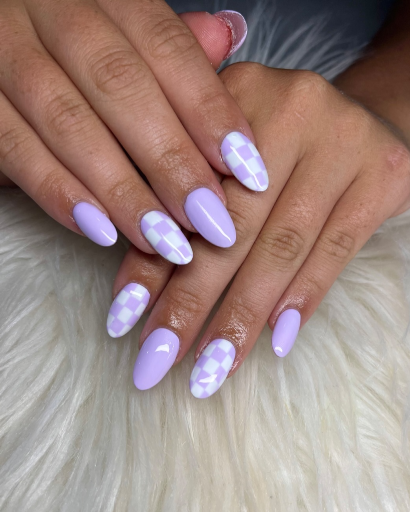 Lavender Checkerboard