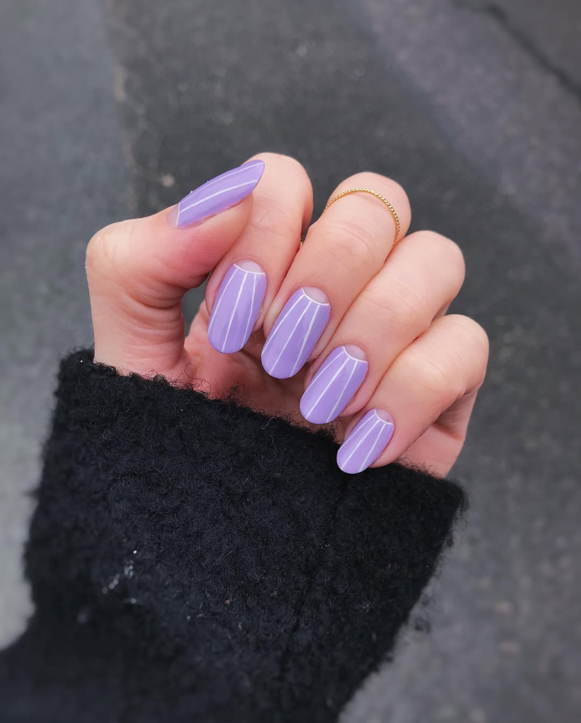 Lavender Half-Moon Design