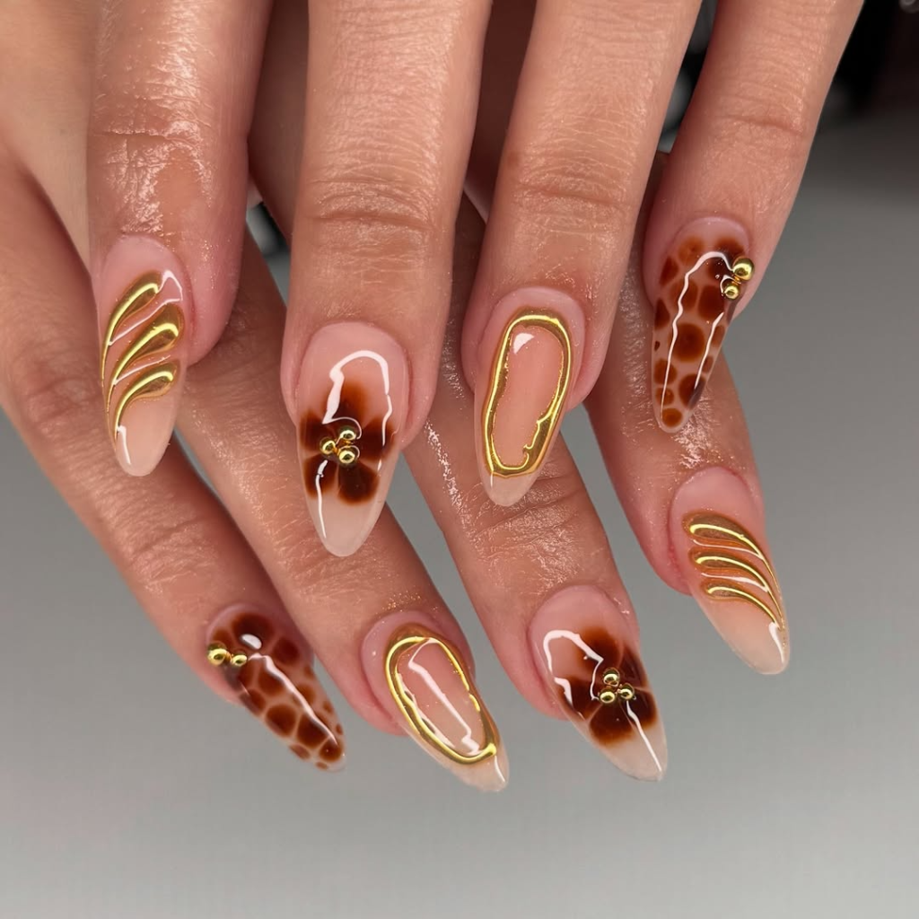 Brown and Gold Accents