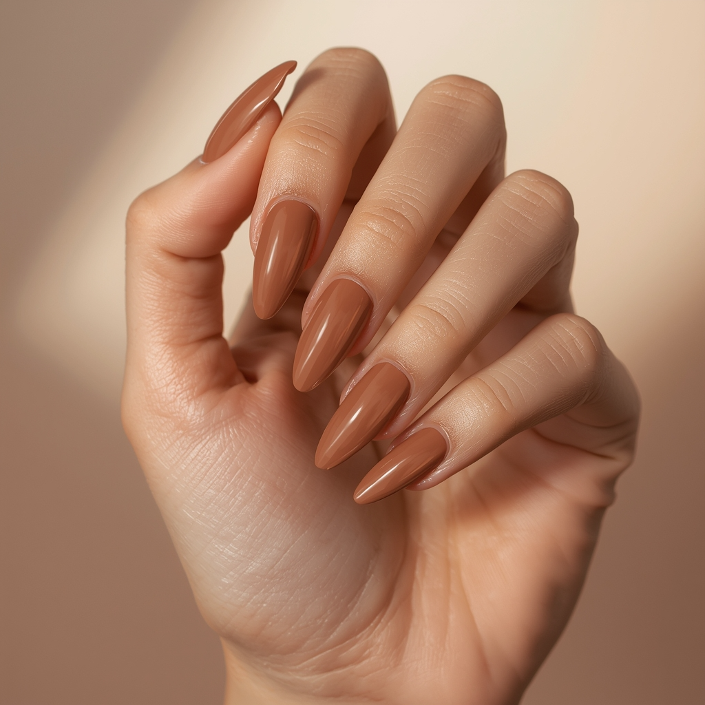 Caramel Latte Nails