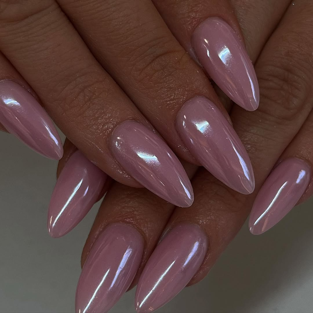 Blush Pink Glazed Nails