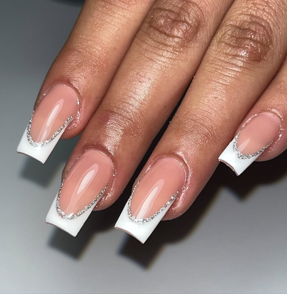 Glitter Outline French