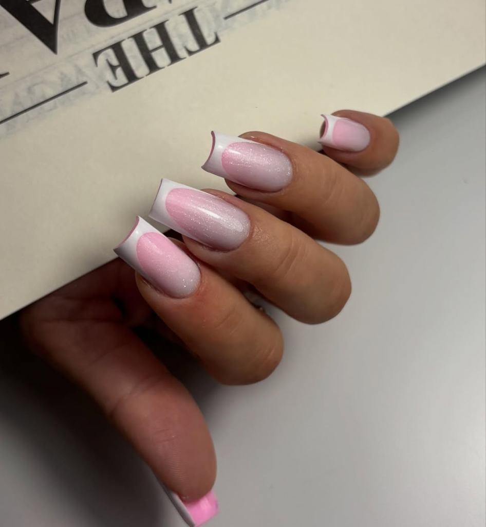 Colored Base with White Tips