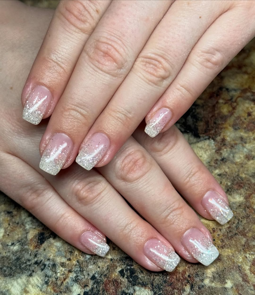 Glitter Fade French