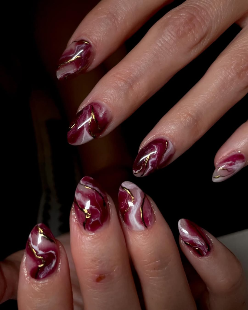 Burgundy Marble