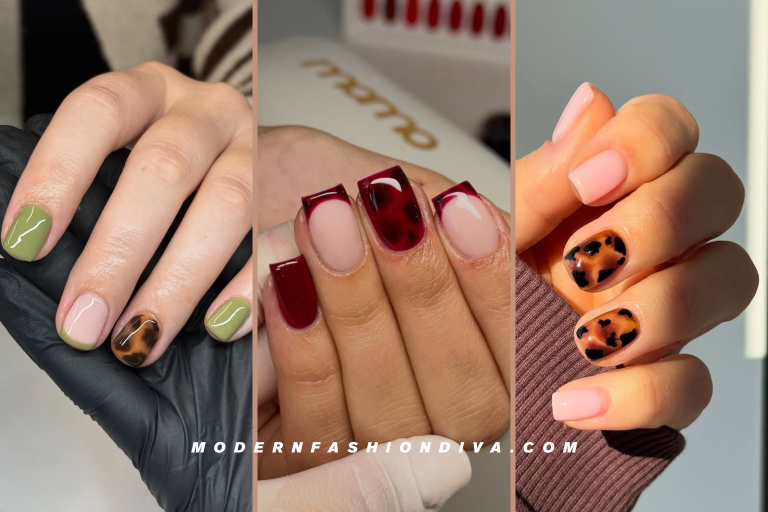 12 Chic Tortoise Shell Nails You’ll Want to Try