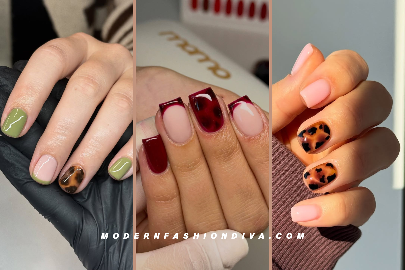 12 Chic Tortoise Shell Nails You’ll Want to Try