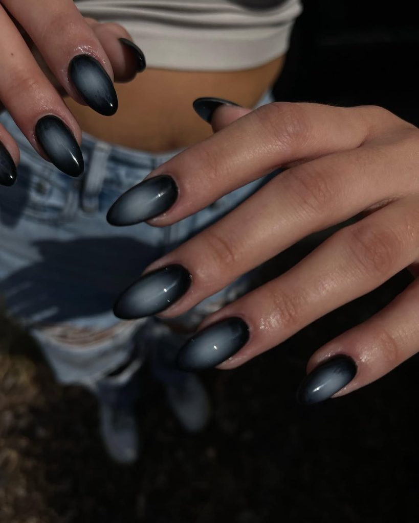 Black Aura Nails
