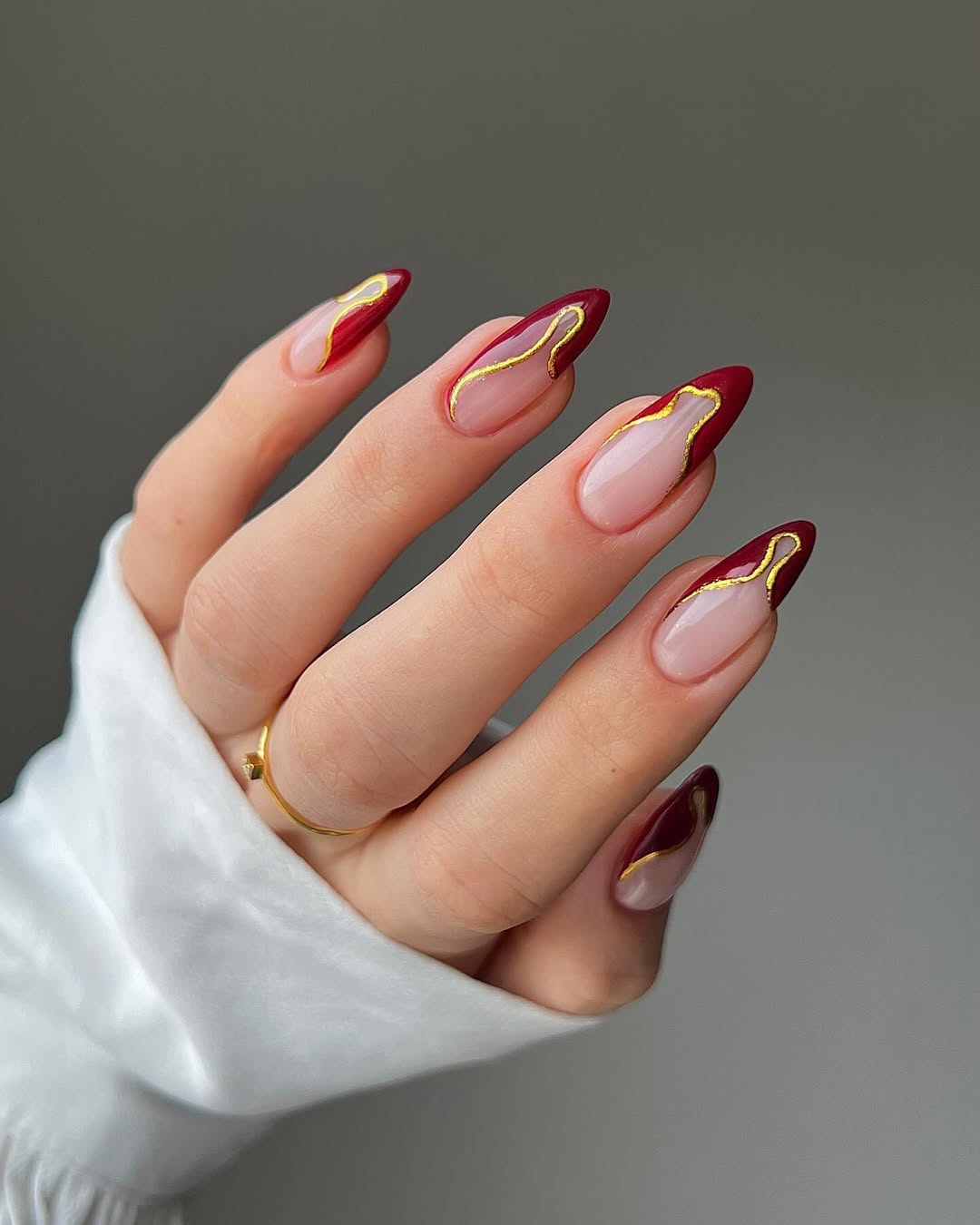 Burgundy & Gold Accents