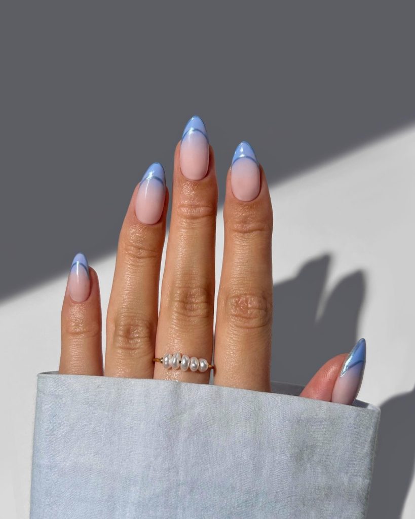 Baby Blue Gradient French