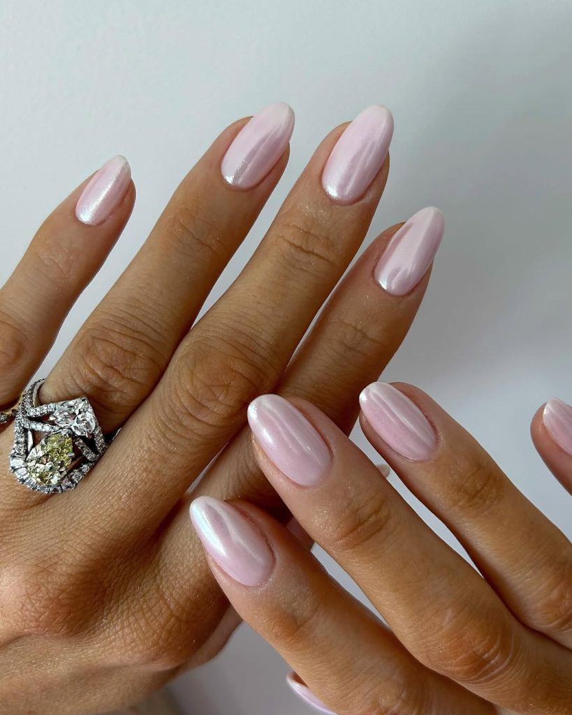 Soft Baby Pink Nails