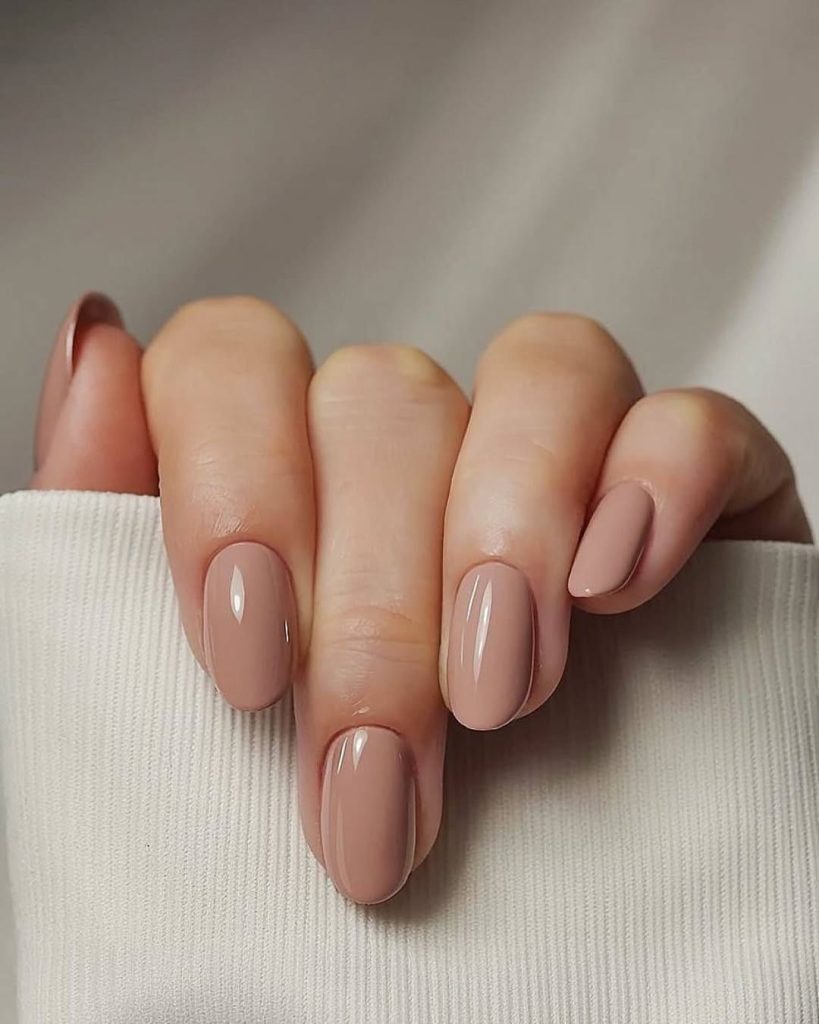 Pale Beige Nails