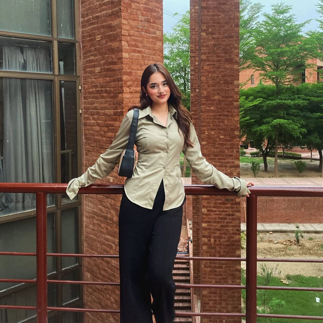 Classic Button-Down with Black Trousers