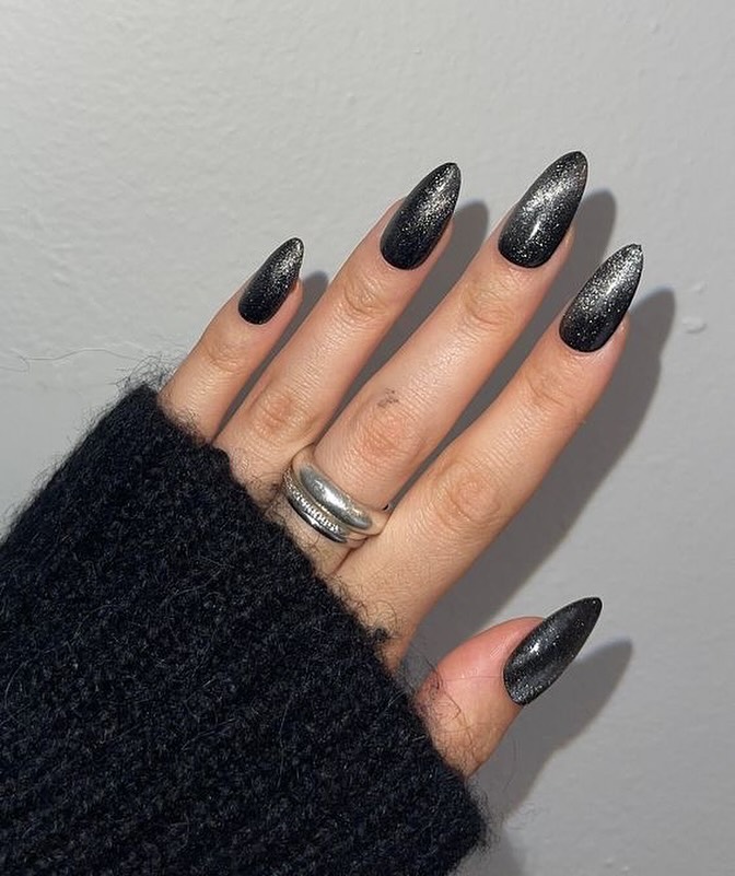 Black Velvet Nails