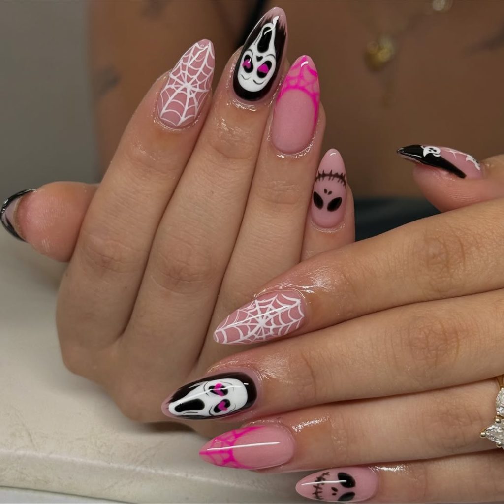Scream & Web Nails