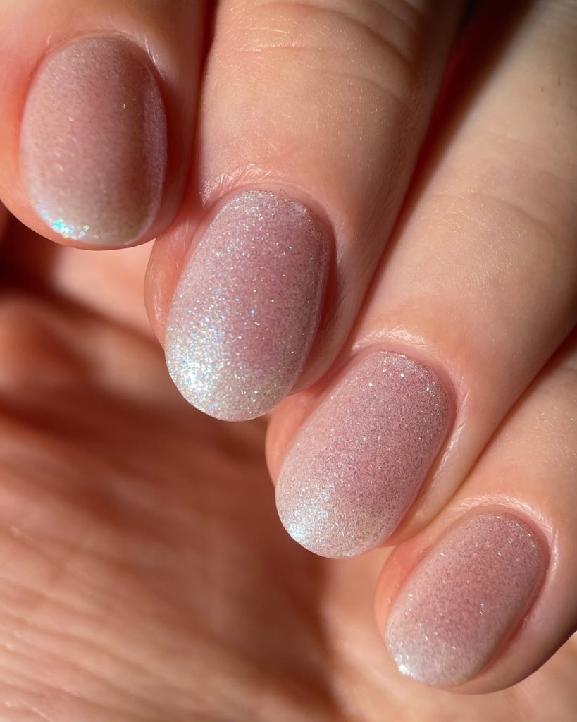 Sheer Shimmer Nails