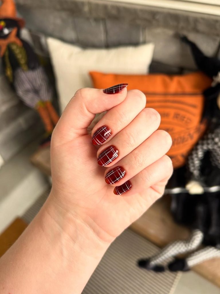 Plaid Nail Art