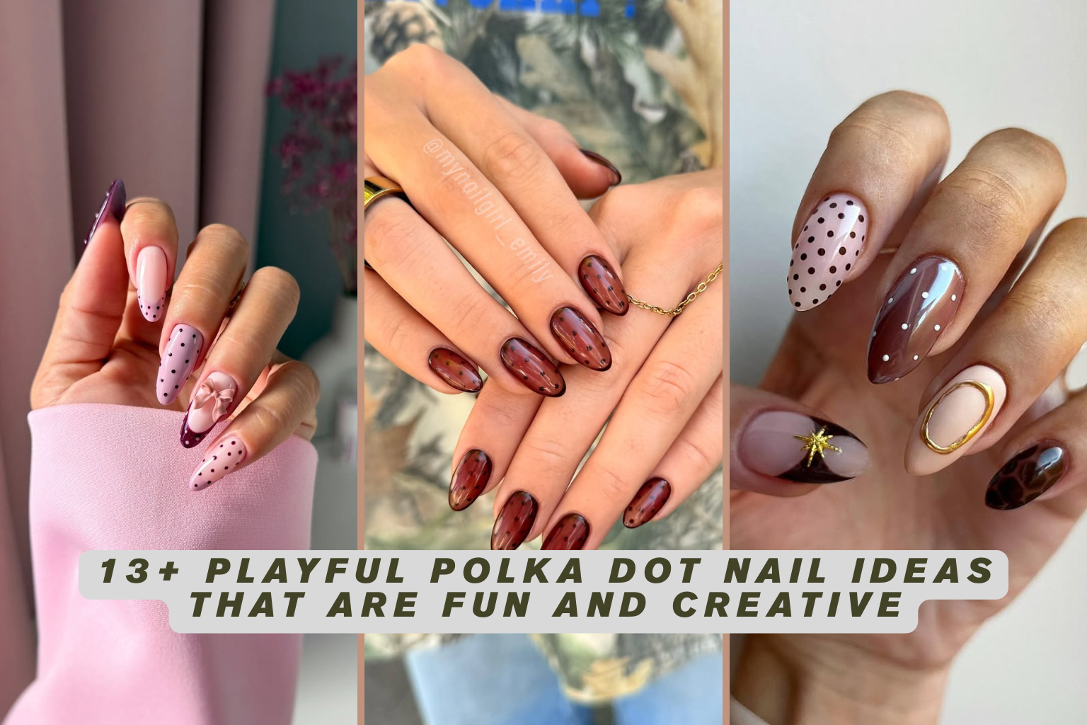 13+ Playful Polka Dot Nail Ideas That Are Fun and Creative