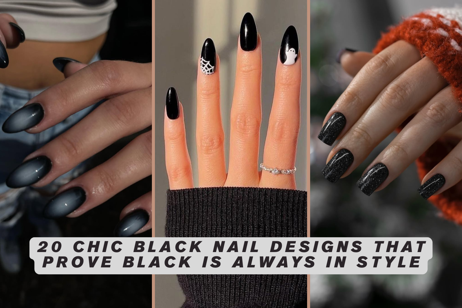20 Chic Black Nail Designs That Prove Black Is Always in Style