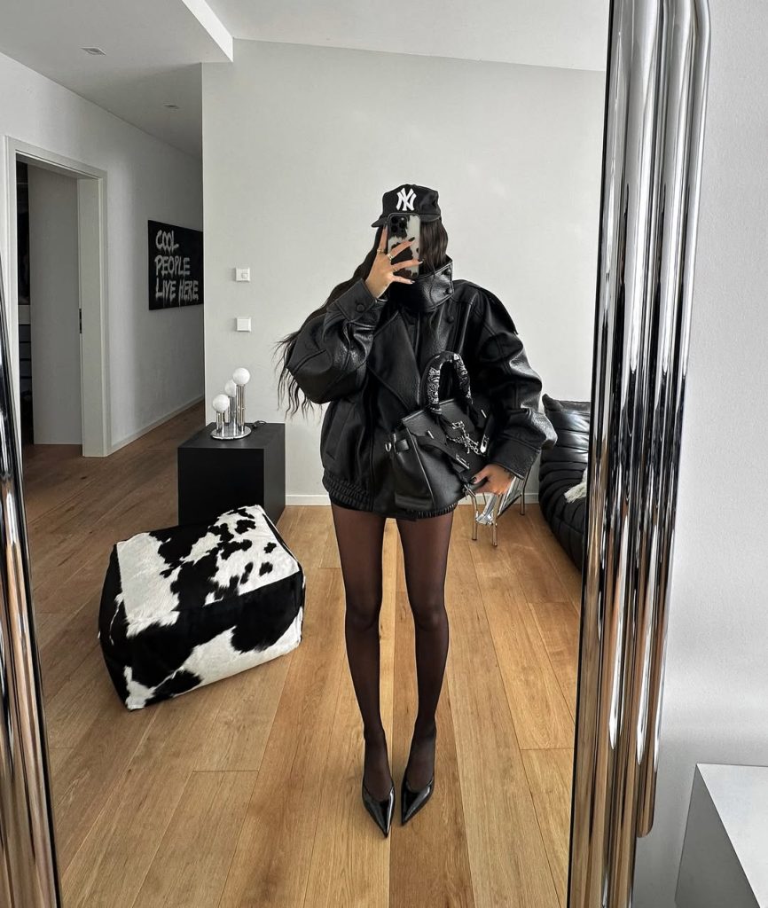 Oversized Leather Chic