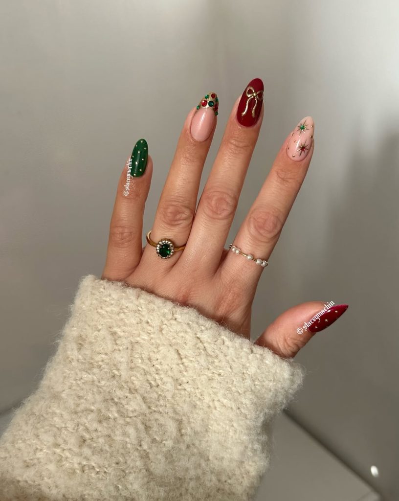 Classic Red & Green Charms