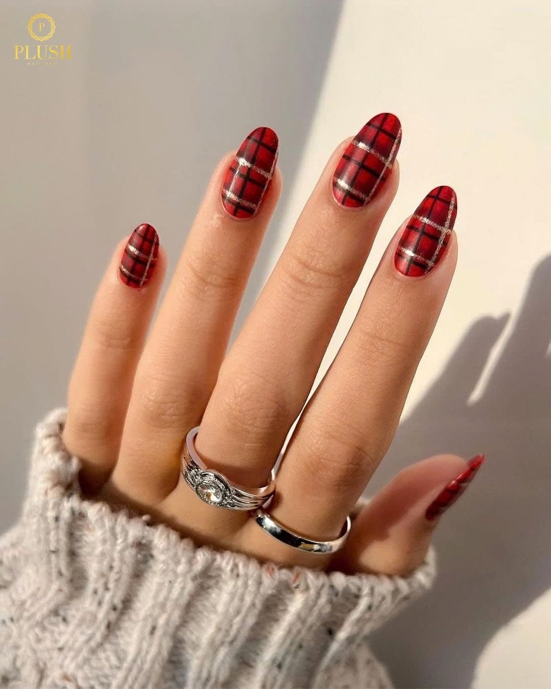 Red Plaid Print