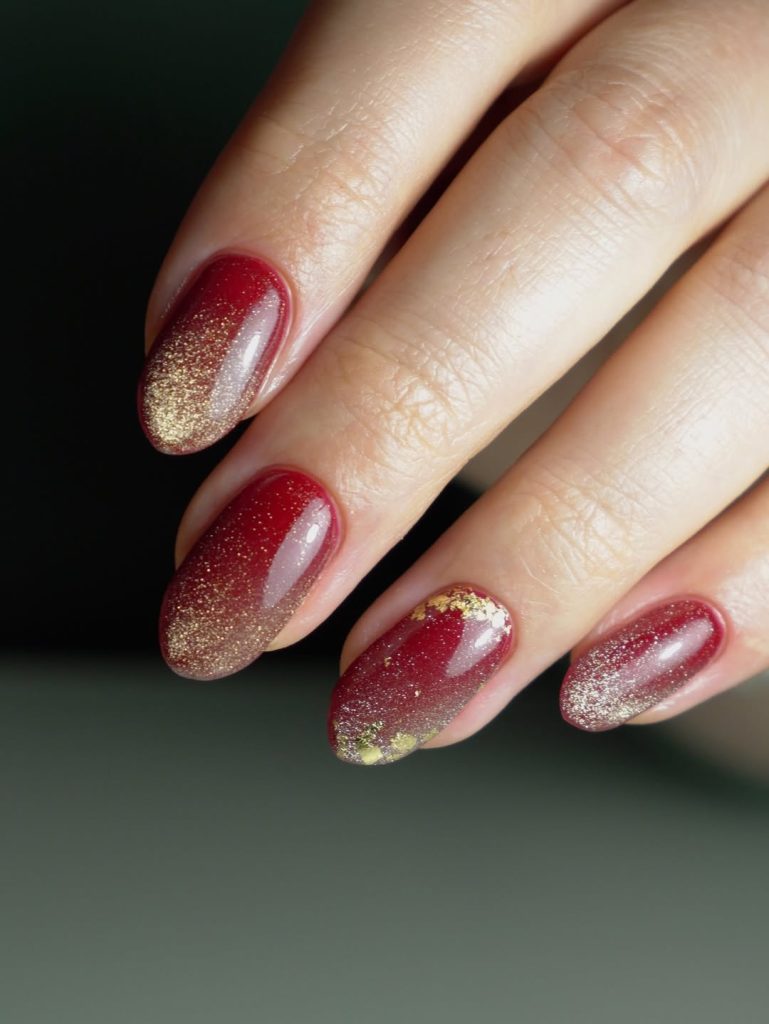 Red with Gold Foil Accents