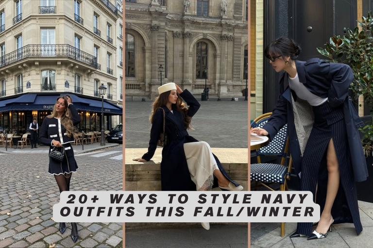 20+ ways to style navy outfits this fall/winter