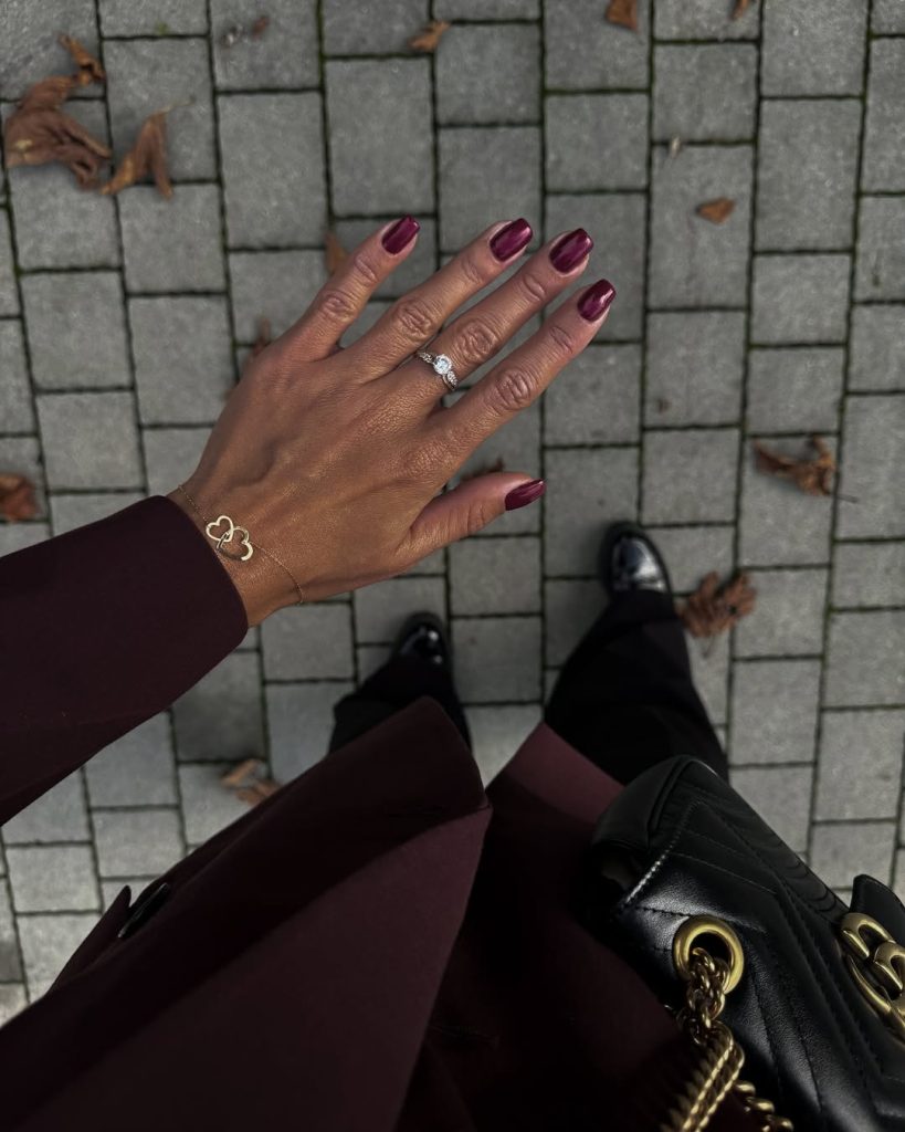 Deep Wine Nails