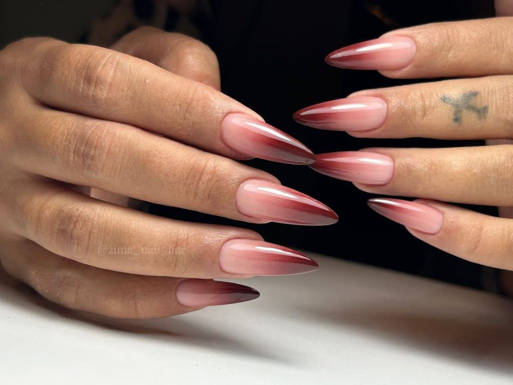 Soft Burgundy Ombré 