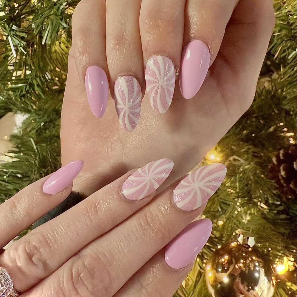 Pink Candy Cane Stripes