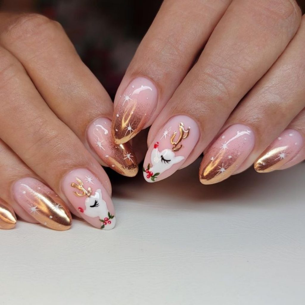 Gold Reindeer Chrome 