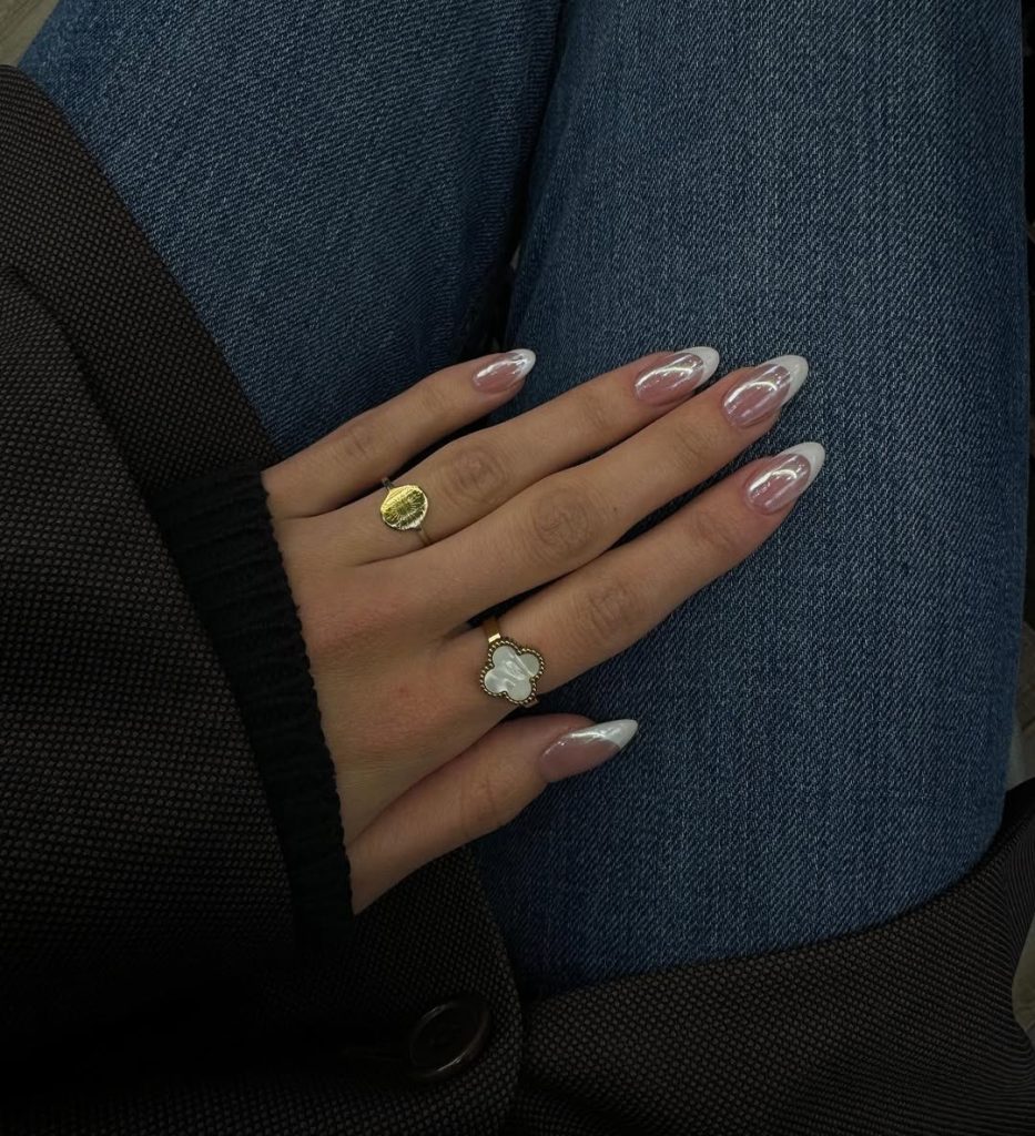 Ivory French Tips