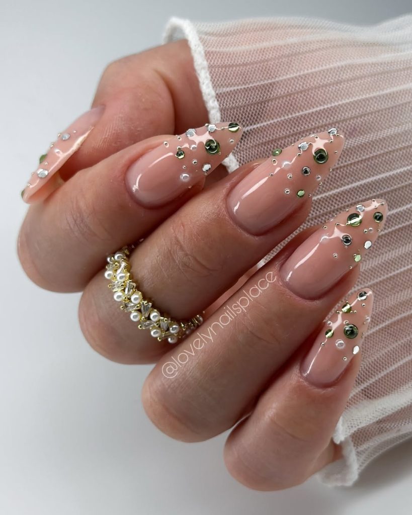 Delicate Rhinestone Drizzle