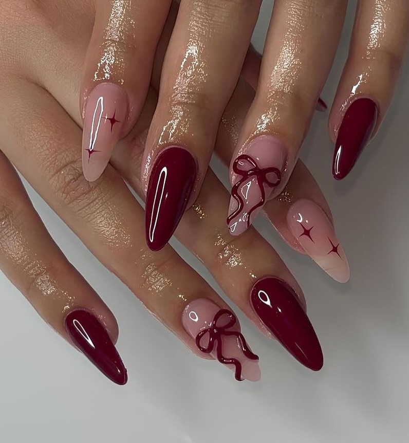 Bows on Soft Blush Base