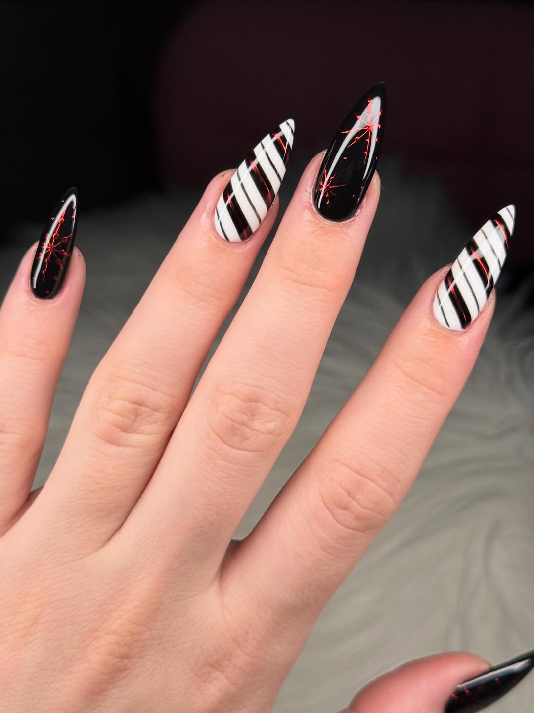 Black & Red Candy Stripe Drama