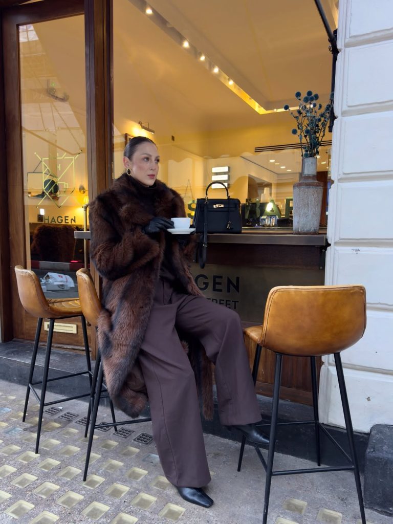 Chic in Chocolate Brown Fur