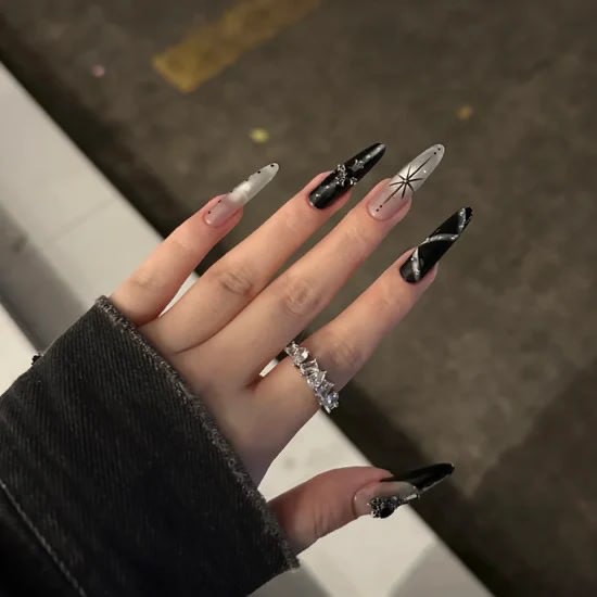 Mixed Black Starburst Set