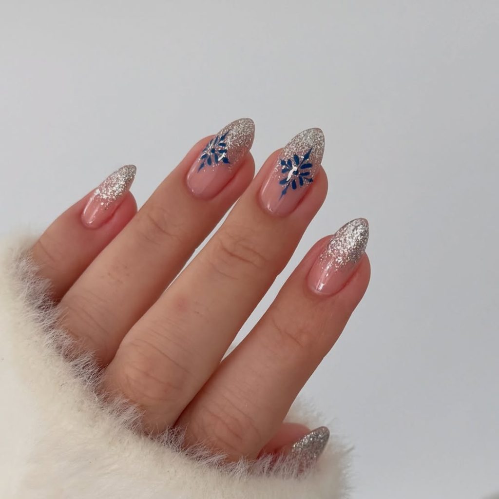 Silver Glitter Snowflake